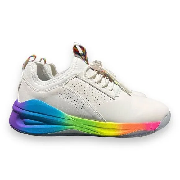 Clove Sneakers WMNS Size 6 Shoes Healthcare Nurse Rainbow Pride White Walk