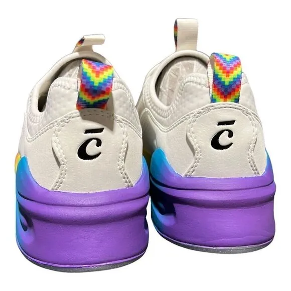 Clove Sneakers WMNS Size 6 Shoes Healthcare Nurse Rainbow Pride White Walk