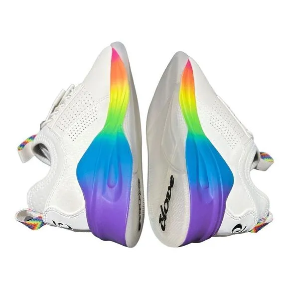 Clove Sneakers WMNS Size 6 Shoes Healthcare Nurse Rainbow Pride White Walk