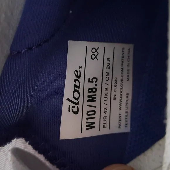 Clove Supercush Alto Breathable Water Repellent Grey Purple Nursing ShoesW10M8.5