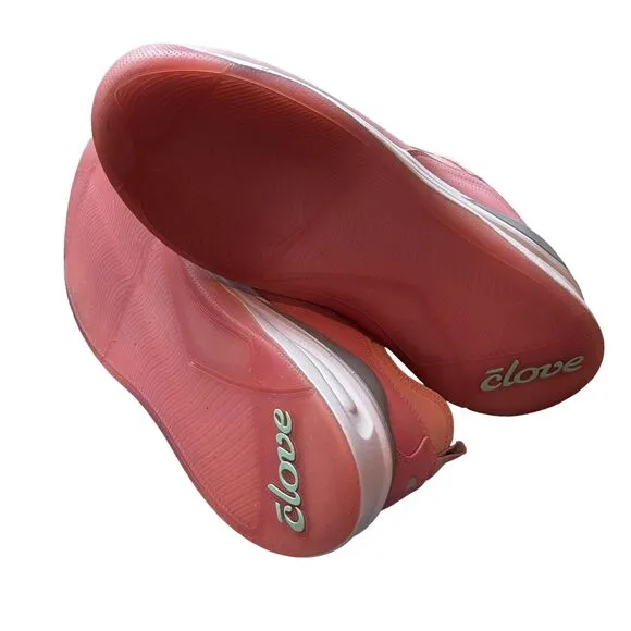 CLOVE Unisex Classic Slip-On Fluid-Resistant Sneakers Pink size W10/M8.5 NWOB