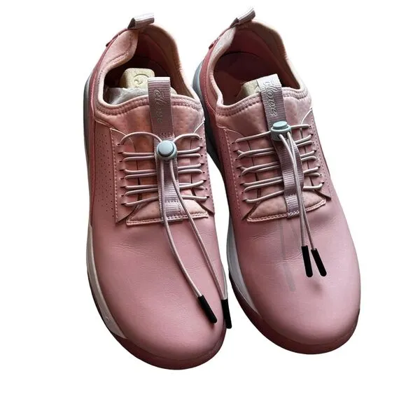 CLOVE Unisex Classic Slip-On Fluid-Resistant Sneakers Pink size W10/M8.5 NWOB