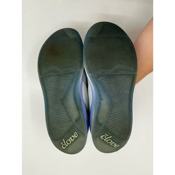 Clove Unisex Sneakers Size Men 7 Women 8.5 Gray Slip On Nursing Shoes Slip Resis
