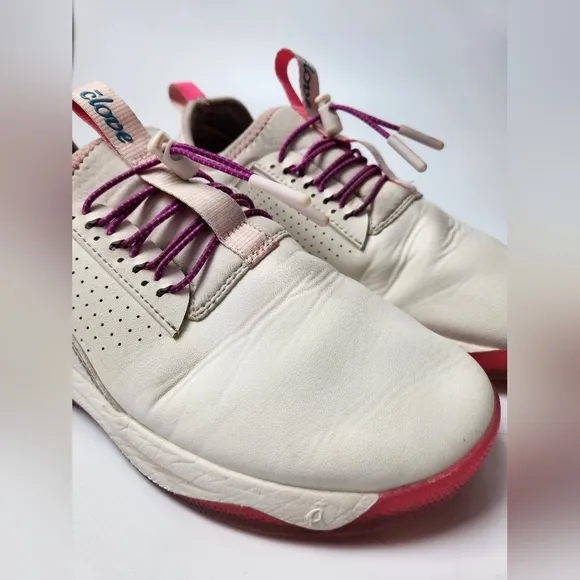 Clove White And Pink Womens Nursing Shoes Cofort Running Shoes‎ Size 8