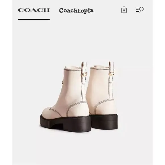 COACH Ankle Boots Size 6.5 NEW