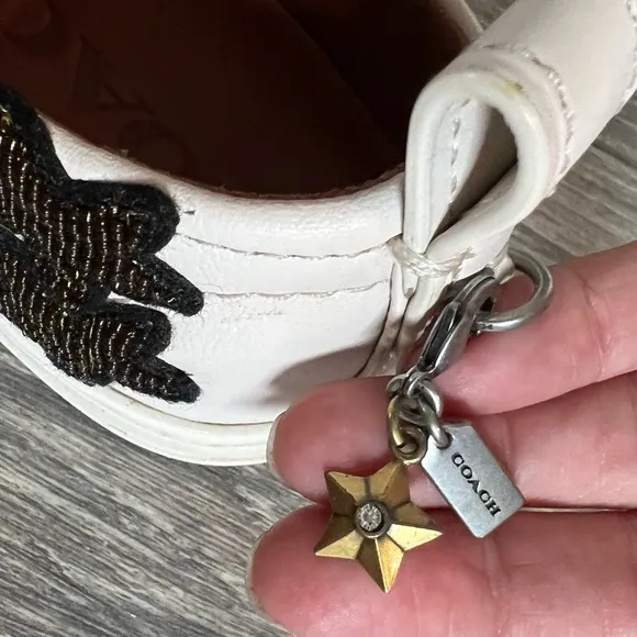Coach C115 Sneakers With Sequins And Star Patches. Size 5