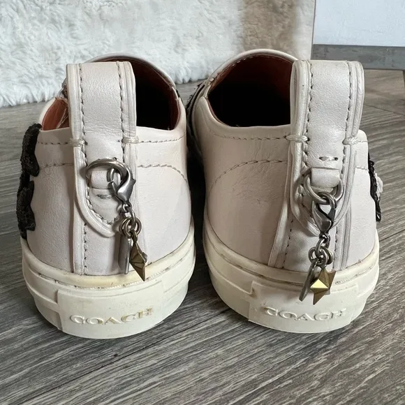 Coach C115 Sneakers With Sequins And Star Patches. Size 5