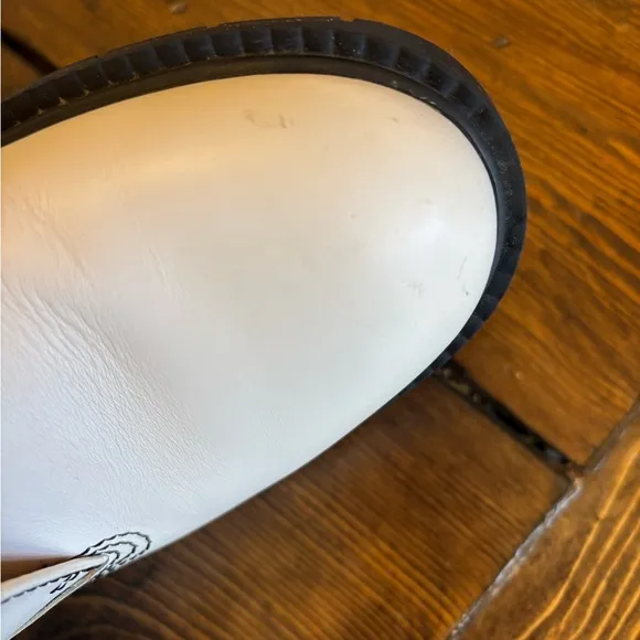 Coach Cream Lorimer Combat Boots Size 8.5