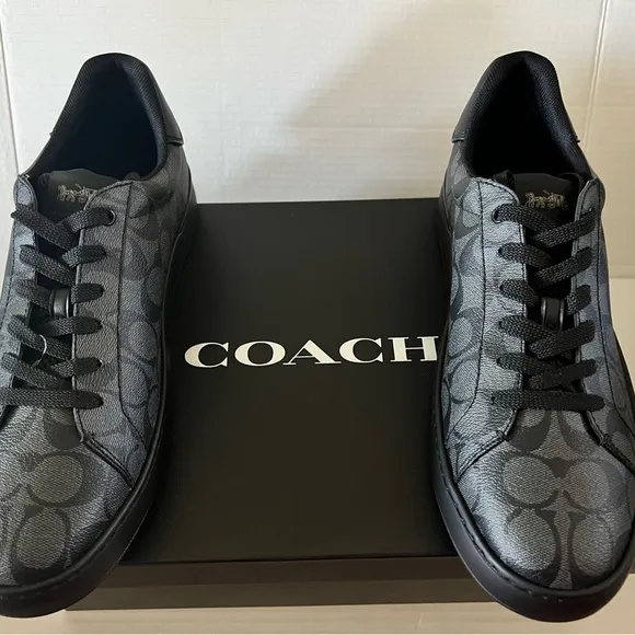 Coach Men’s Highline Black Patterned Sneakers size 11