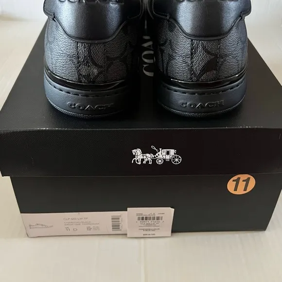 Coach Men’s Highline Black Patterned Sneakers size 11