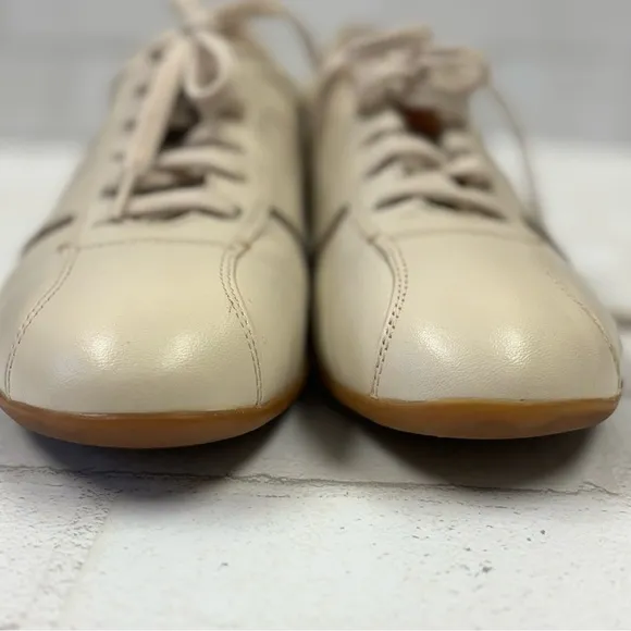 Coach Meyer Leather Men's Cream Casual Sneakers Size 10.5M