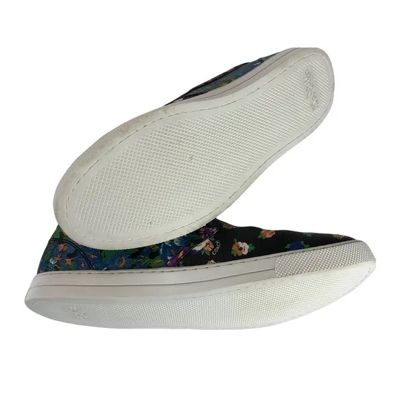 Coach Slip On Sneakers Parkside Tea Rose Black Sz 9.5