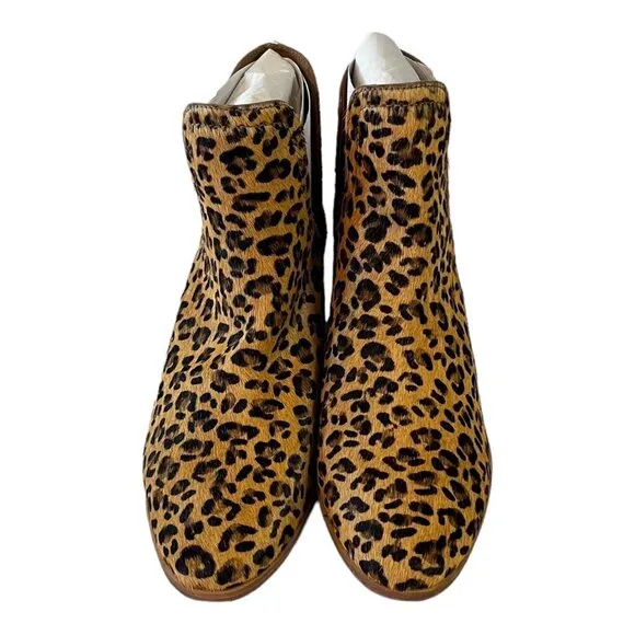 Coconuts By Matisse BECCA Womens Leopard Print Ankle Boots Pull On Size 7M