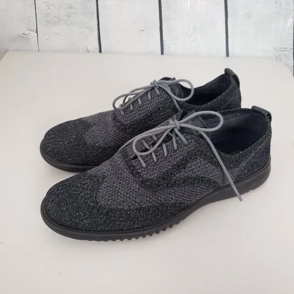 Cole Haan 2.Zerogrand Stitchlite Oxford Sneaker Dress Shoes Mens Size 9.5 Black