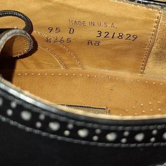 Cole Haan Black Wingtip Shoes. Size 9.5