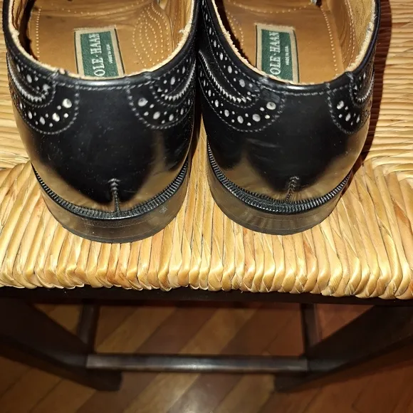 Cole Haan Black Wingtip Shoes. Size 9.5