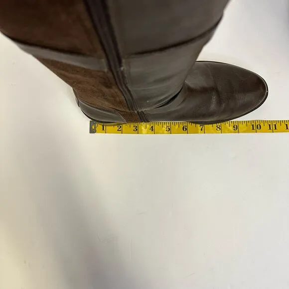 Cole Haan Brown Leather &amp; Suede Knee-High Boots - Size 7