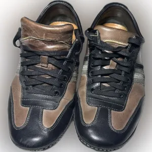 Cole Haan by Nike Men's Black and Brown Leather Casual Sneakers size 9 1/2