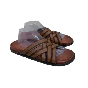Cole Haan Feathercraft Woven Leather Slide Sandals Shoes C30861 Mens size 10 M