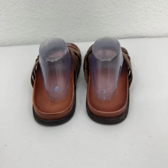 Cole Haan Feathercraft Woven Leather Slide Sandals Shoes C30861 Mens size 10 M