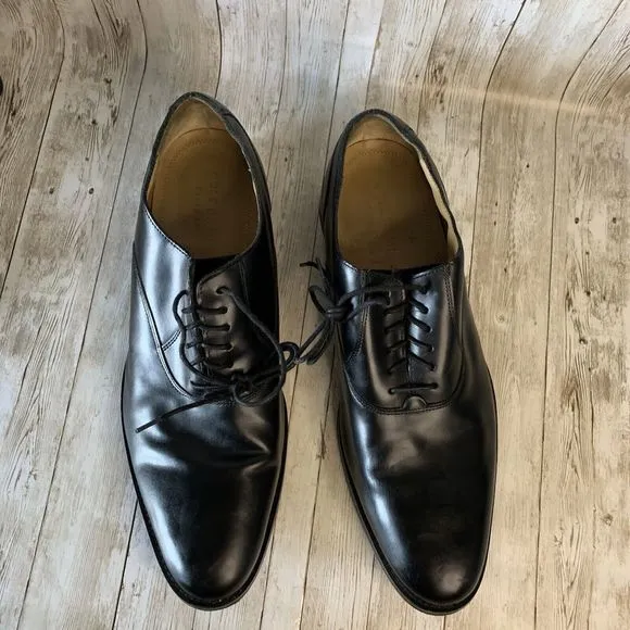 Cole Haan Grand O’s Black Leather Oxfords Men's Size 11.5 M Lace Up Dress Shoes