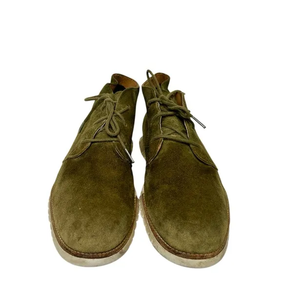 Cole Haan Grand Øs Olive Green Suede Chukka Ankle Bootie Men's Shoes Size 11.5