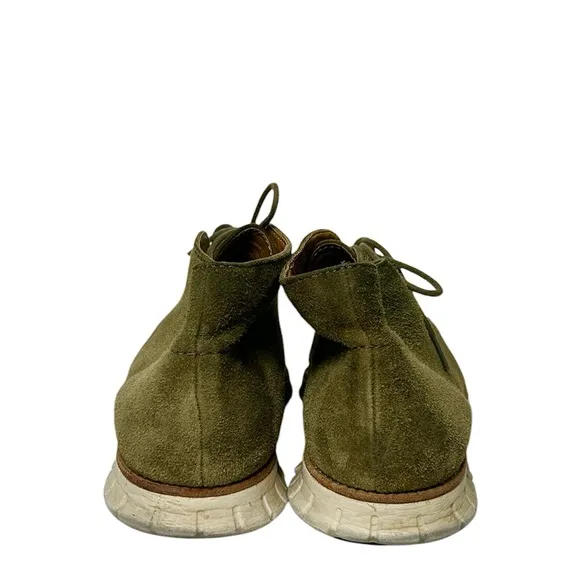Cole Haan Grand Øs Olive Green Suede Chukka Ankle Bootie Men's Shoes Size 11.5