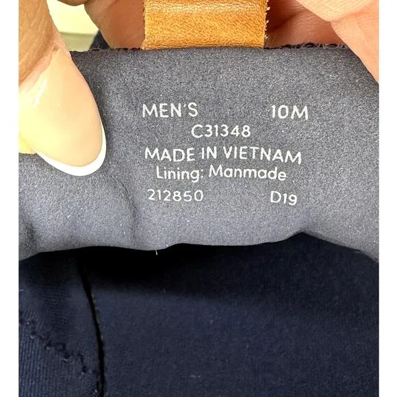Cole Haan Grand Tour Knit Oxford Blue and Tan Dress Men's Shoes Like New Size 10