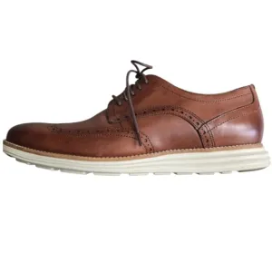 COLE HAAN Grand Wingtip Mens Dress Shoes 11M Brown Lace Up