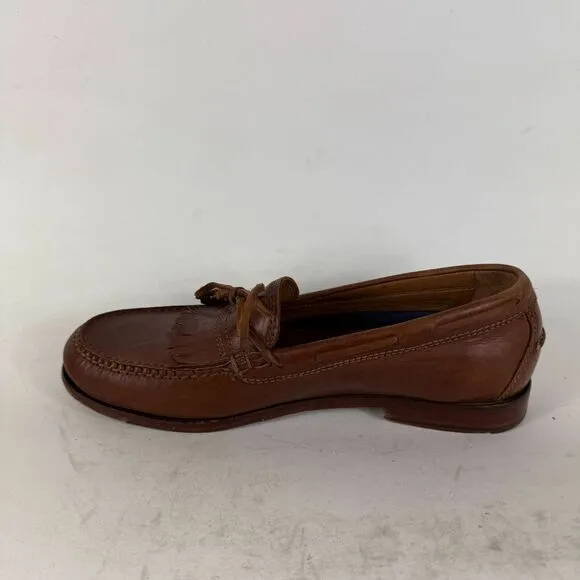 Cole Haan Grand.Os Loafers Men's 9.5 Brown Leather Low Top Slip-On Dress Shoes