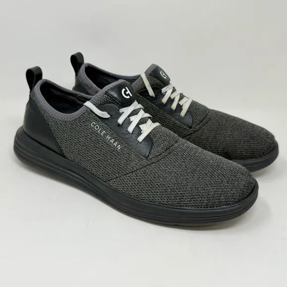 Cole Haan Grandsport Journey Knit Casual Shoes Mens Sz 12 Gray Black L.8.1 Comfy