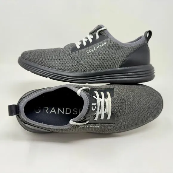 Cole Haan Grandsport Journey Knit Casual Shoes Mens Sz 12 Gray Black L.8.1 Comfy