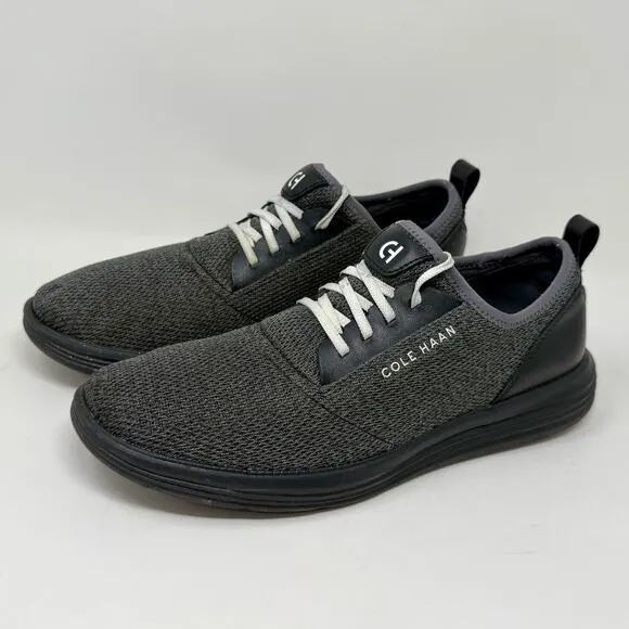 Cole Haan Grandsport Journey Knit Casual Shoes Mens Sz 12 Gray Black L.8.1 Comfy