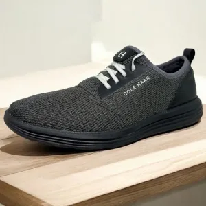 Cole Haan Grandsport Journey Knit Casual Shoes Mens Sz 12 Gray Black L.8.1 Comfy