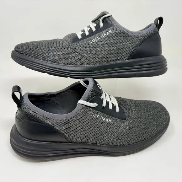 Cole Haan Grandsport Journey Knit Casual Shoes Mens Sz 12 Gray Black L.8.1 Comfy