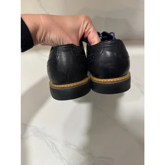 Cole Haan Great Jones Wingtip Oxford Shoes Black Mens Size 10.5