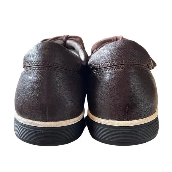 Cole Haan Men's 12 Grand Crosscourt II Sneakers Dark Brown Leather Lace Up Shoes