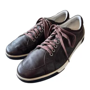 Cole Haan Men's 12 Grand Crosscourt II Sneakers Dark Brown Leather Lace Up Shoes