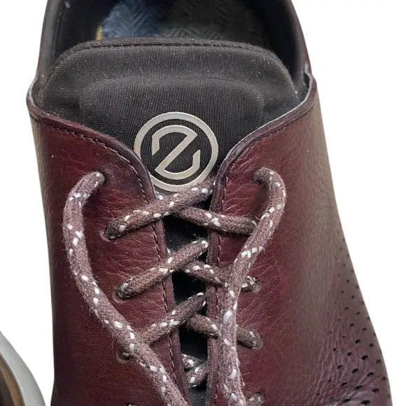 Cole Haan Men’s 2.Zerogrand Laser Wingtip Oxford Shoes 11 Regular Red Brown