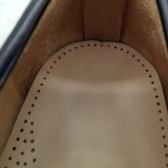 Cole Haan Mens Black Leather Tassel Career Dress Shoes Size 8.5 EEE