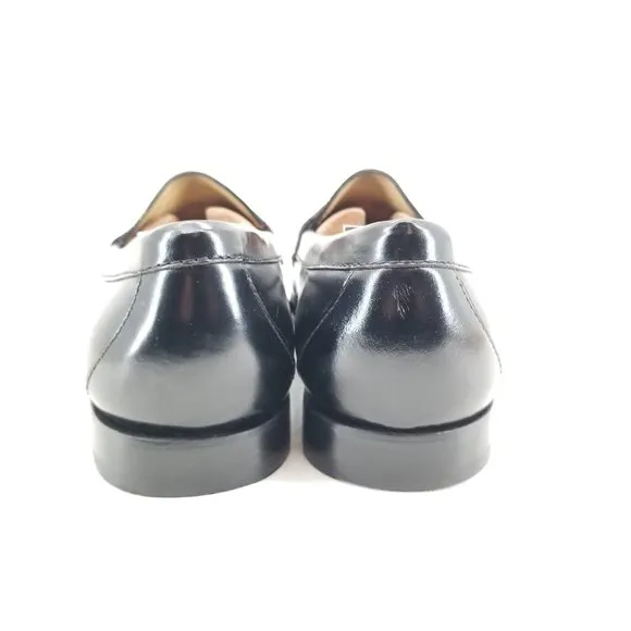 Cole Haan Mens Black Leather Tassel Career Dress Shoes Size 8.5 EEE