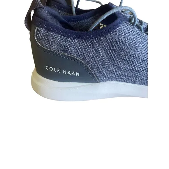 Cole Haan Mens Blue Grand Plus Essex Distance Knit Oxford Shoes Size 8M