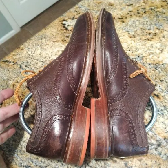 Cole Haan Men's Colton Brogue Wingtip Dress Oxford Shoes C11757 Brown Sz 9M