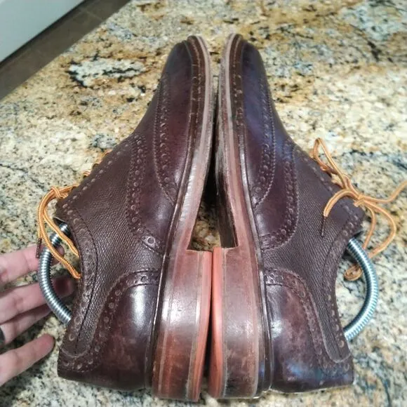 Cole Haan Men's Colton Brogue Wingtip Dress Oxford Shoes C11757 Brown Sz 9M