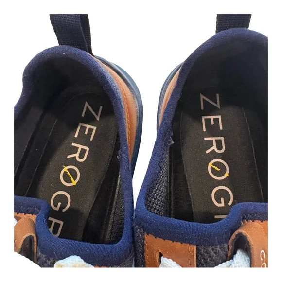 COLE HAAN Men's Generation ZERØGRAND Navy and Brown Sneakers