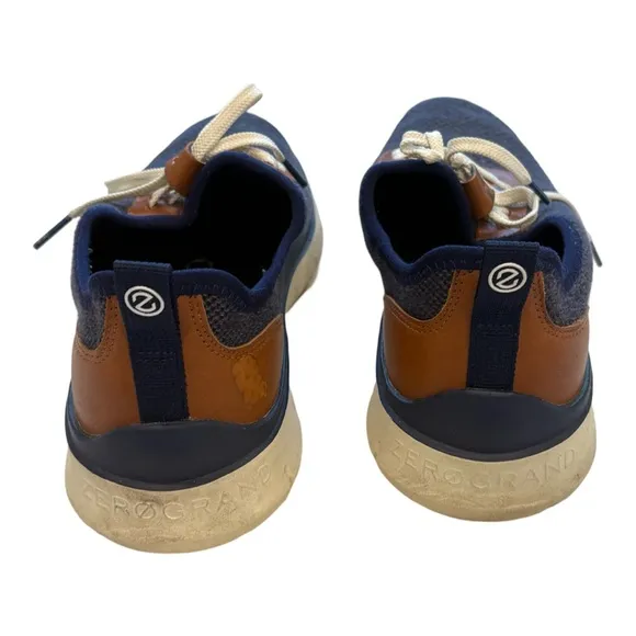 COLE HAAN Men's Generation ZERØGRAND Navy and Brown Sneakers