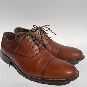Cole Haan Men's Lenox Hill Cap Oxford Brown Size 7.5M  Lace Up Dress Shoes