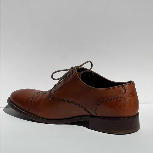 Cole Haan Men's Lenox Hill Cap Oxford Brown Size 7.5M  Lace Up Dress Shoes