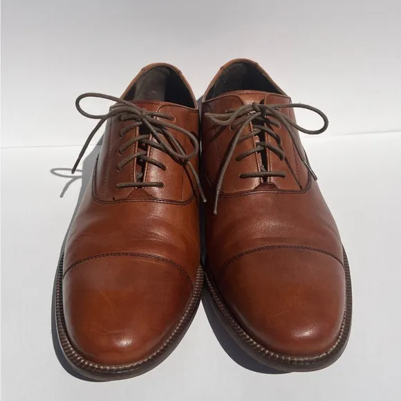 Cole Haan Men's Lenox Hill Cap Oxford Brown Size 7.5M  Lace Up Dress Shoes