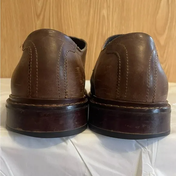 Cole Haan Men's Monk Strap Dress Shoes Size 10 M Leather Brown ( READ 👇🏼)